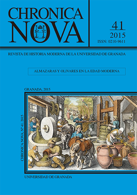 					Ver Núm. 41 (2015): ALMAZARAS Y OLIVARES EN LA EDAD MODERNA
				