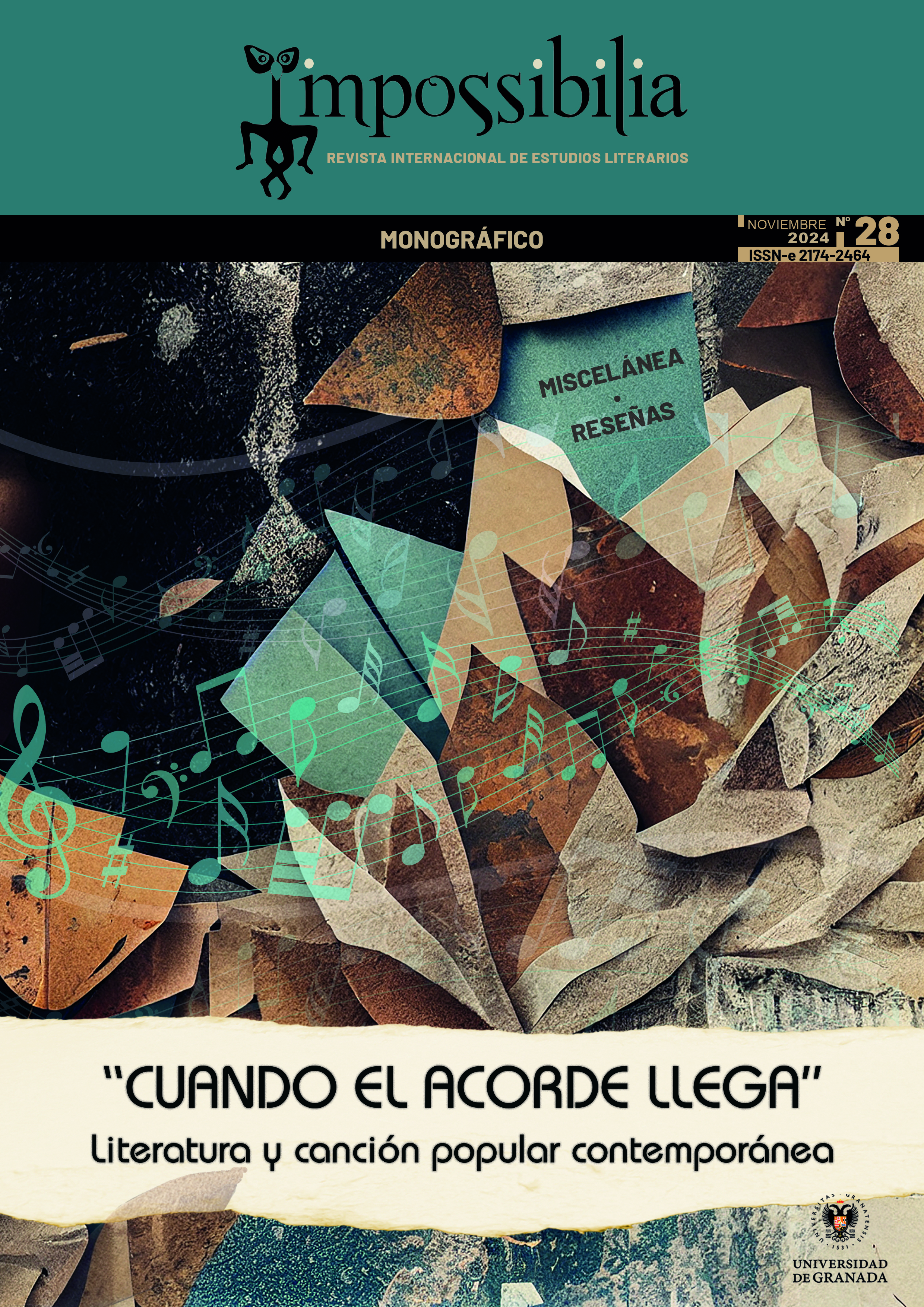 					View No. 28 (2024): "Cuando el acorde llega": Contemporary Literature and Popular Song
				