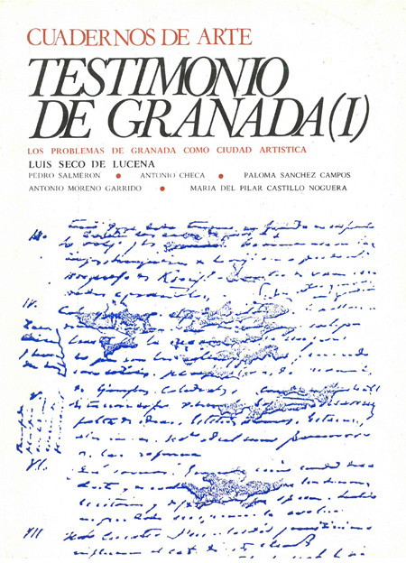 					Ver 1974: XI (22). Testimonio de Granada (I). Los problemas de Granada como ciudad artística
				